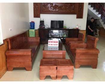 Sofa gỗ đối pháo phòng khách BG282